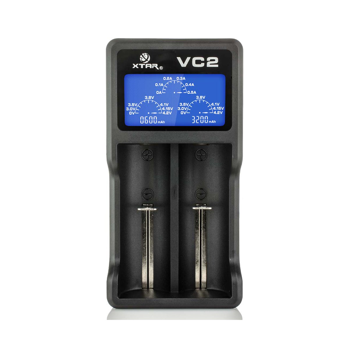 XTAR VC2 - Chargeur d'accu 2 slots sur