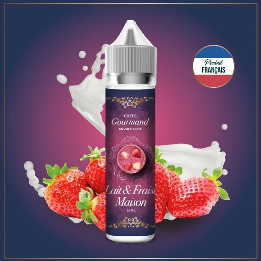 Lait & fraise maison - COEUR GOURMAND - 50ml Lait & fraise maison - COEUR GOURMAND - 50ml