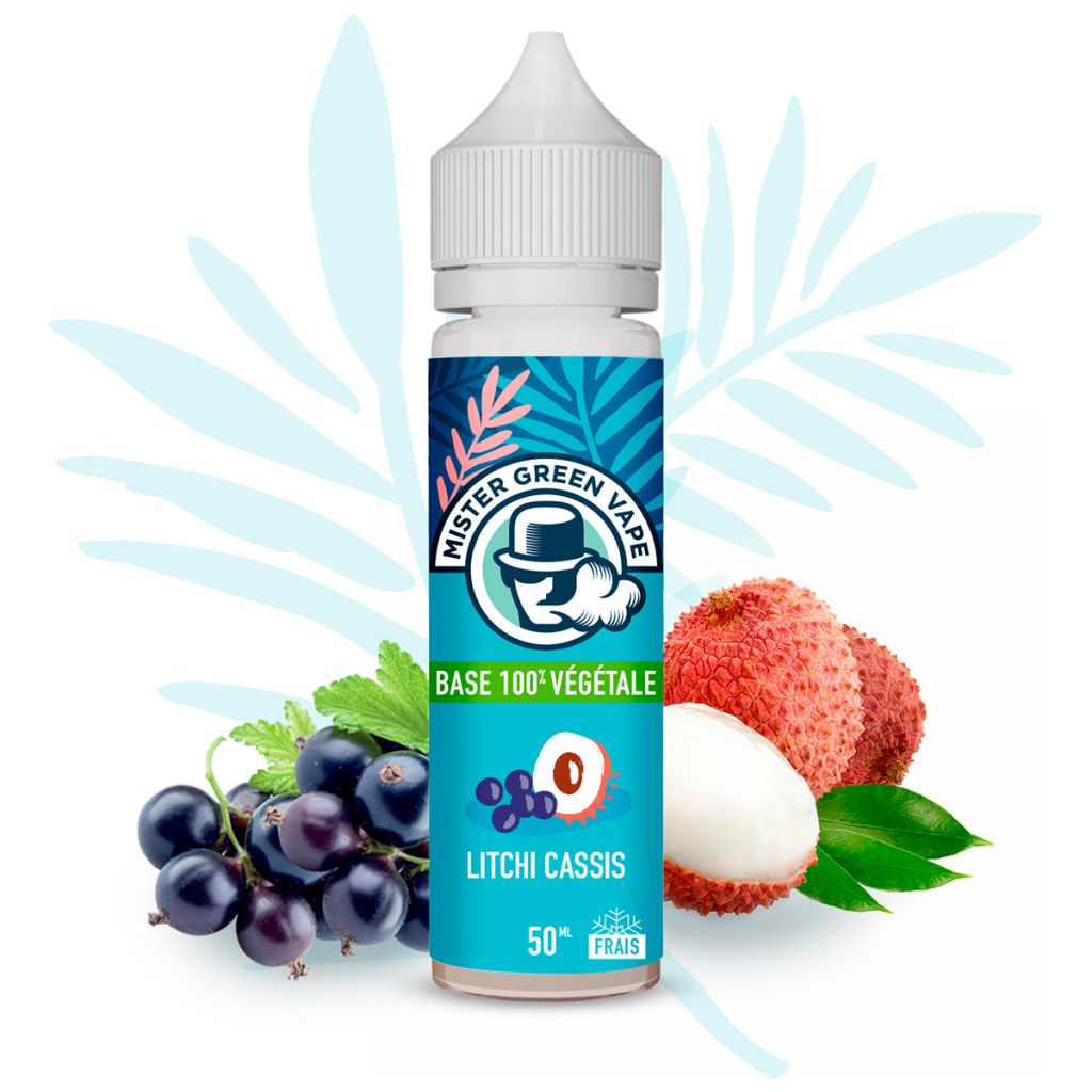 Litchi Cassis - MISTER GREEN VAPE - 50ml Litchi Cassis - MISTER GREEN VAPE - 50ml