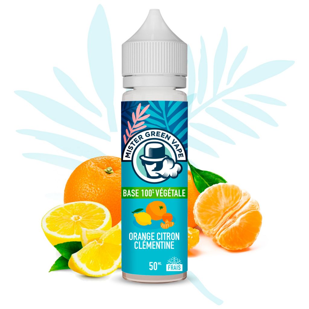 Orange Citron Clémentine - MISTER GREEN VAPE - 50ml Orange Citron Clémentine - MISTER GREEN VAPE - 50ml