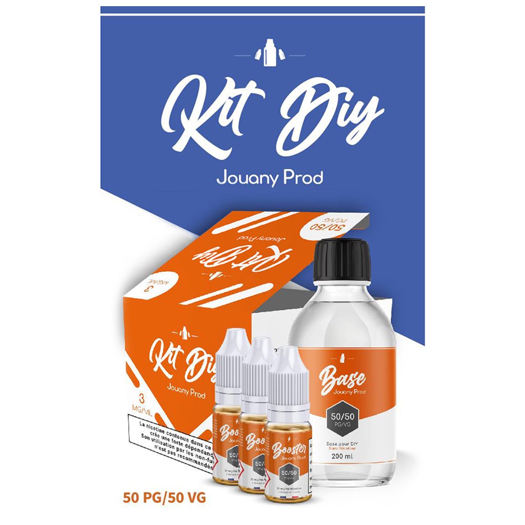 Kit DIY 50/50 base + booster 200ml - JOUANY PROD Kit DIY 50/50 base + booster 200ml - JOUANY PROD