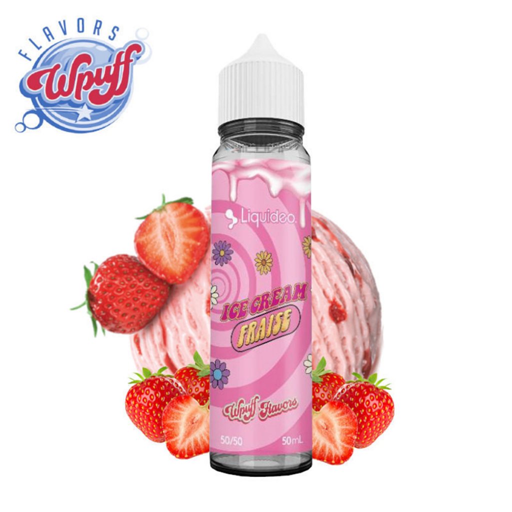Ice cream fraise - LIQUIDEO WPUFF - 50ml